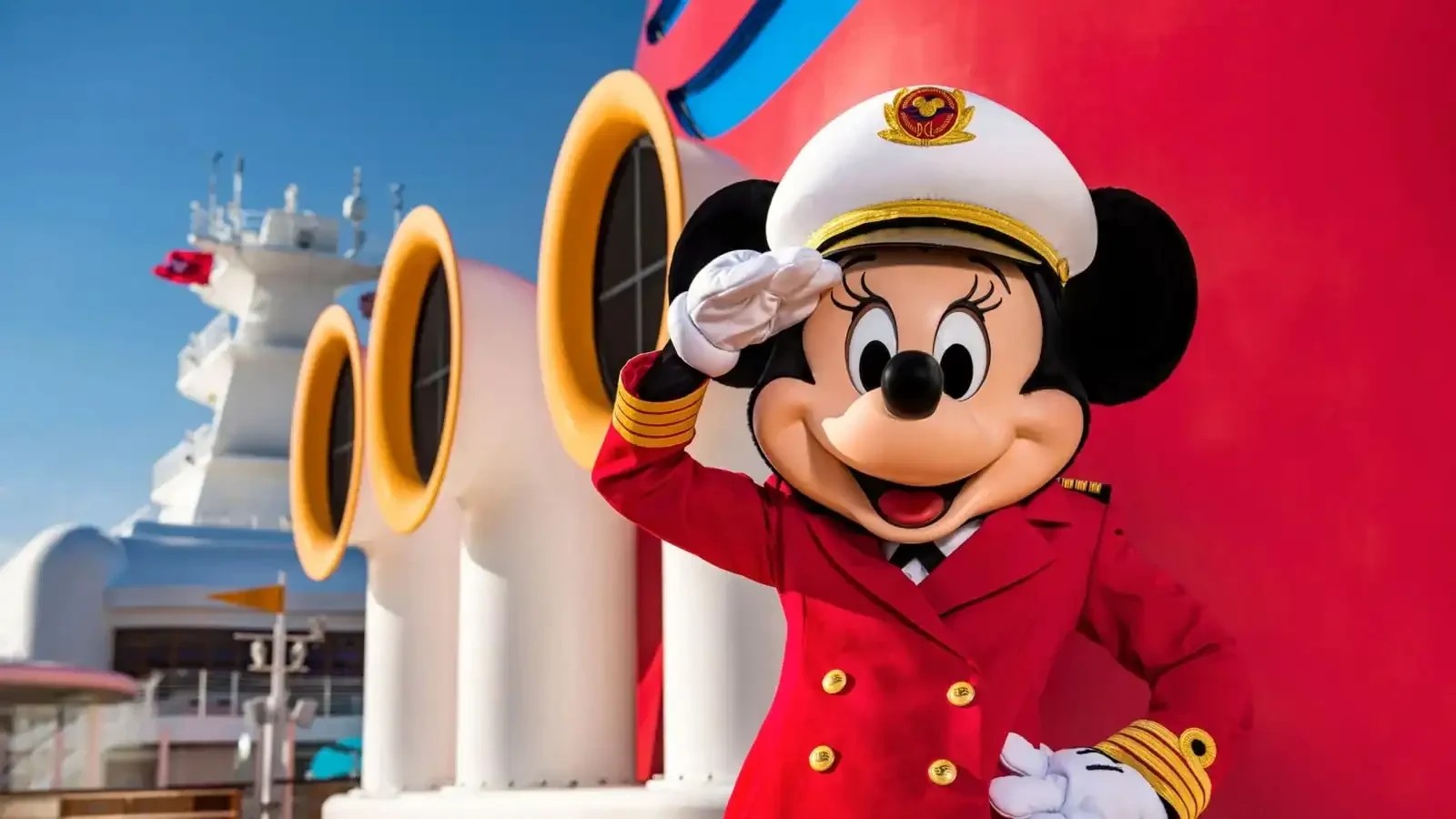 Mickey Mouse aboard a Disney cruise ship